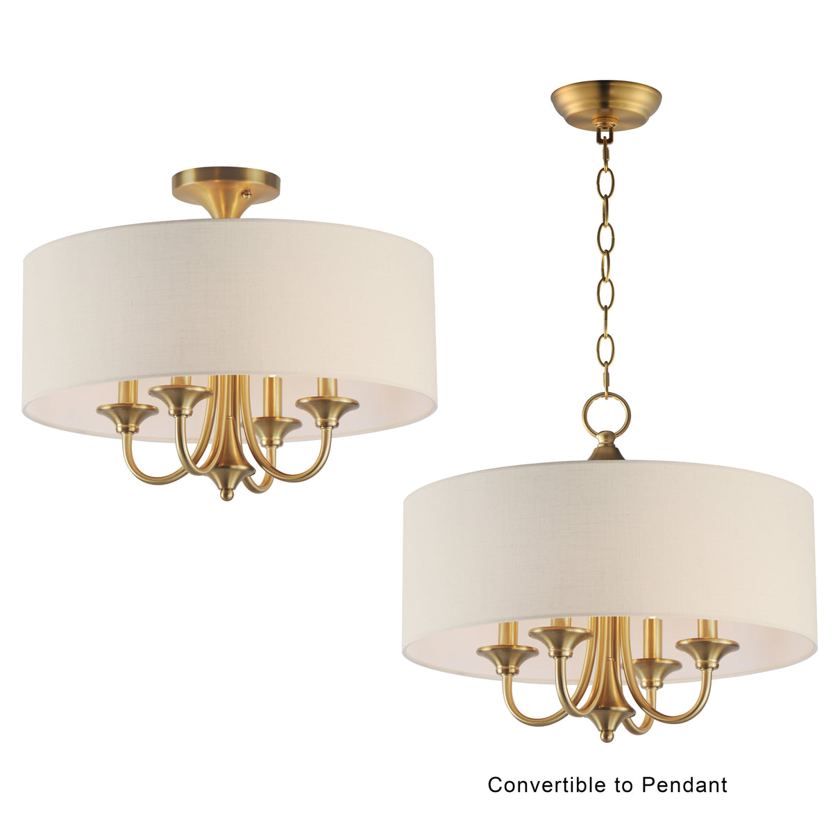 Bongo 4-Light Pendant / Semi-Flush Mount