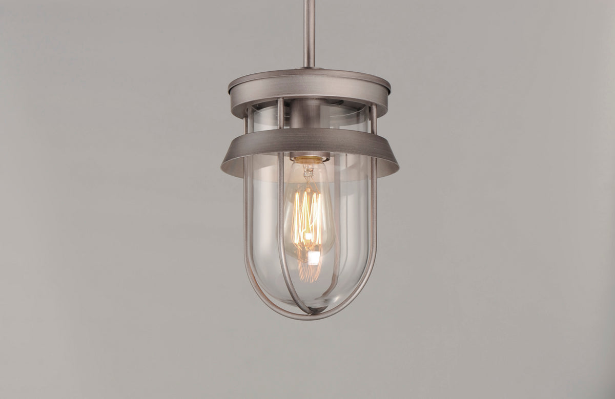 Breakwater 1-Light Outdoor Pendant / Semi-Flush