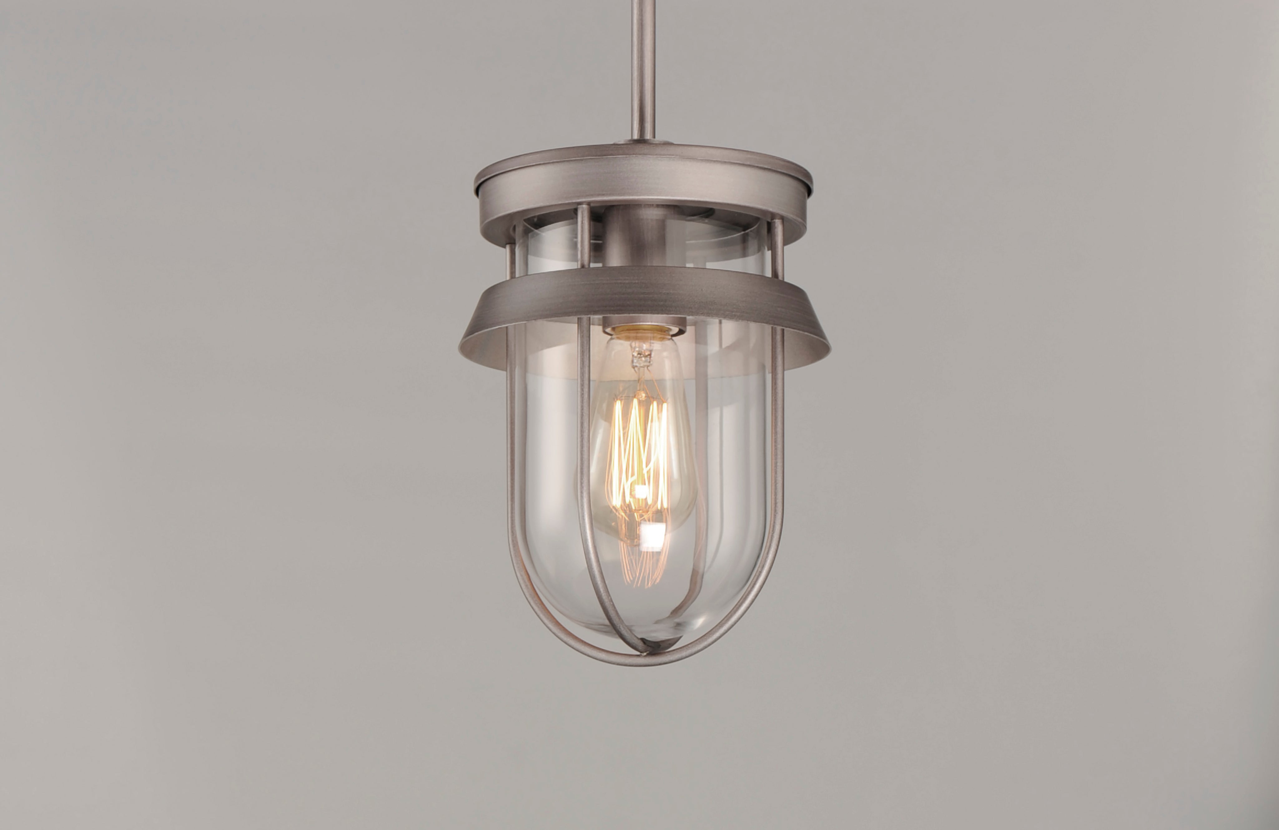 Breakwater 1-Light Outdoor Pendant / Semi-Flush