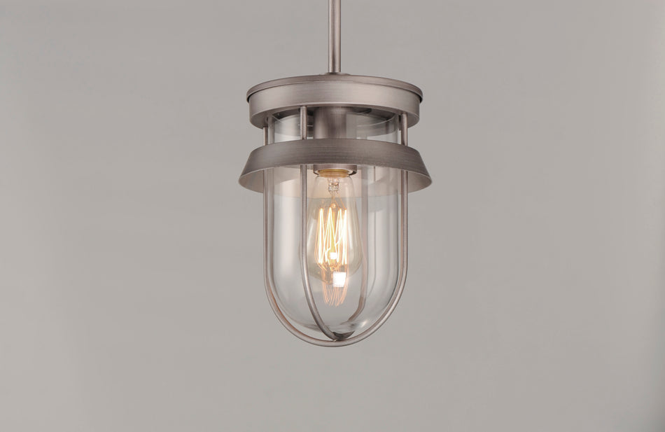 Breakwater 1-Light Outdoor Pendant / Semi-Flush