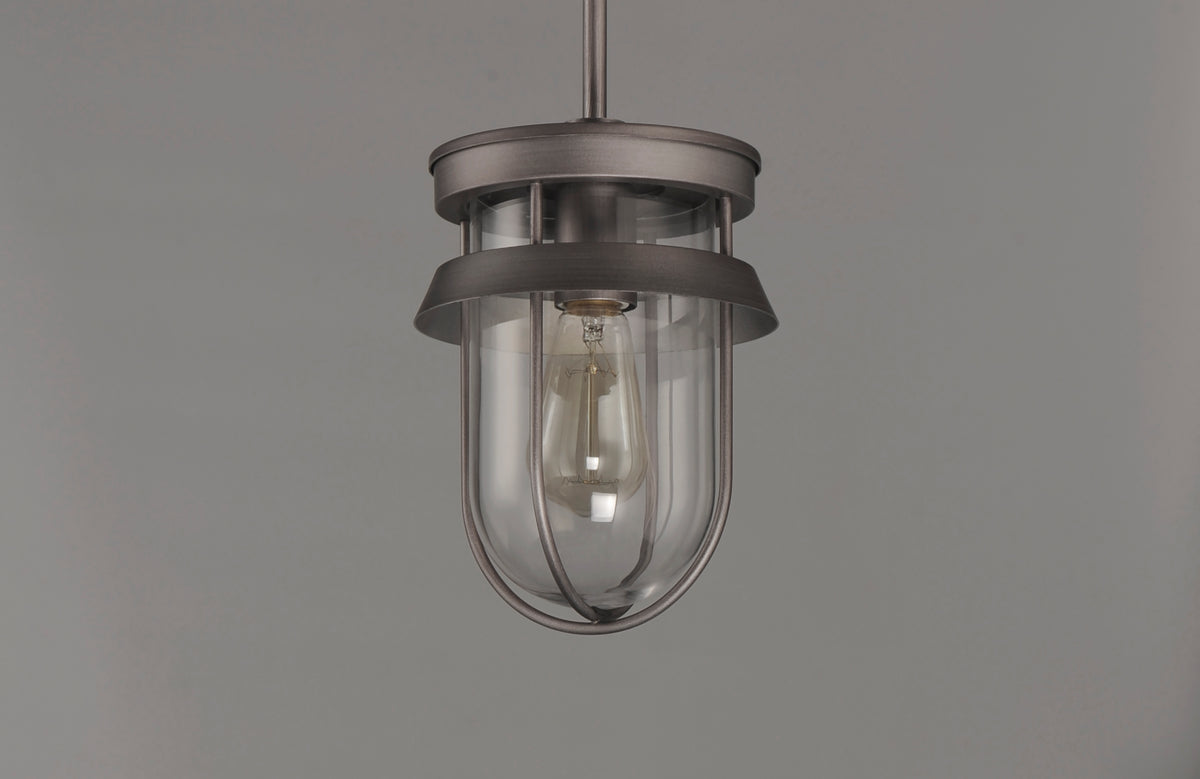 Breakwater 1-Light Outdoor Pendant / Semi-Flush