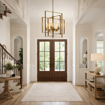 Architectural metal hanging 20" pendant El Capitan by TransGlobe