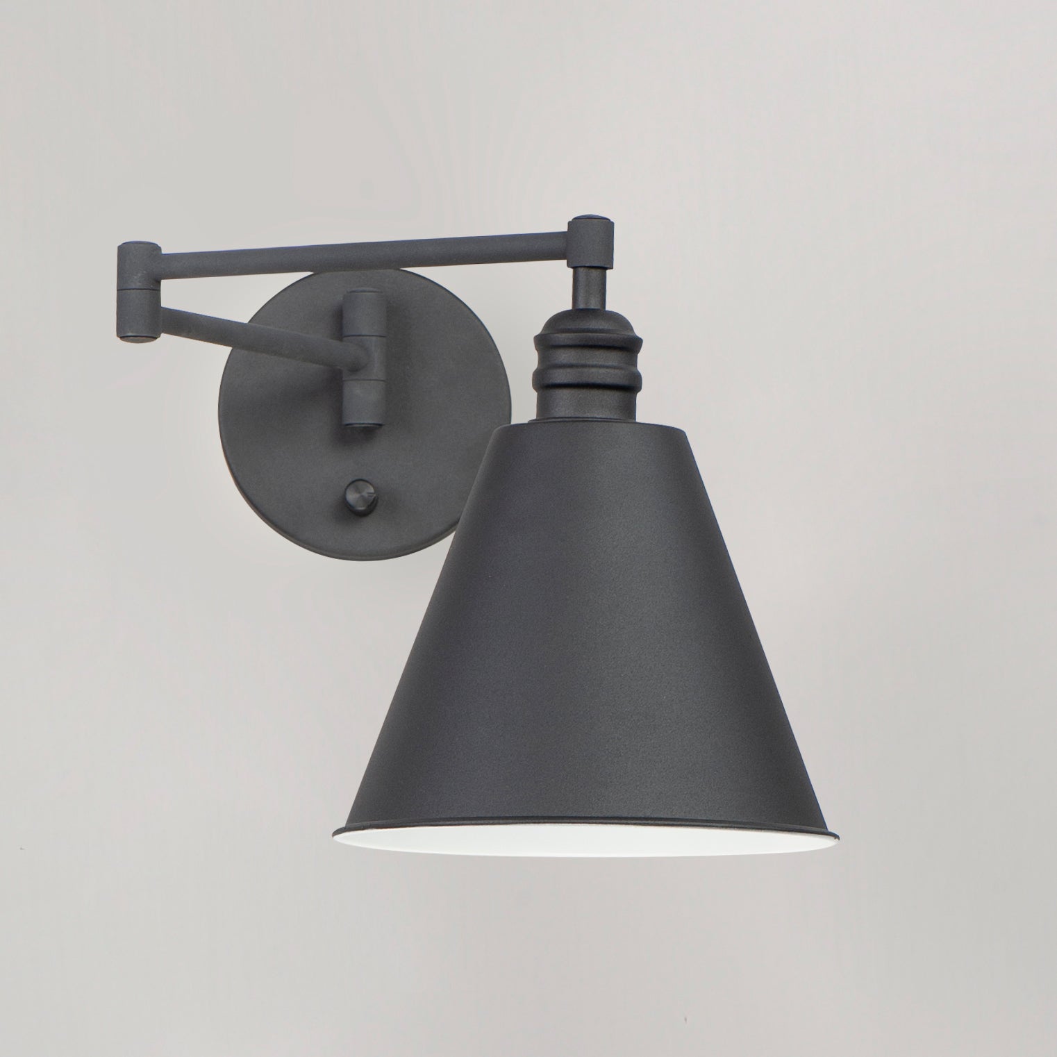 Library 1-Light Wall Sconce Horizontal Swing Arm