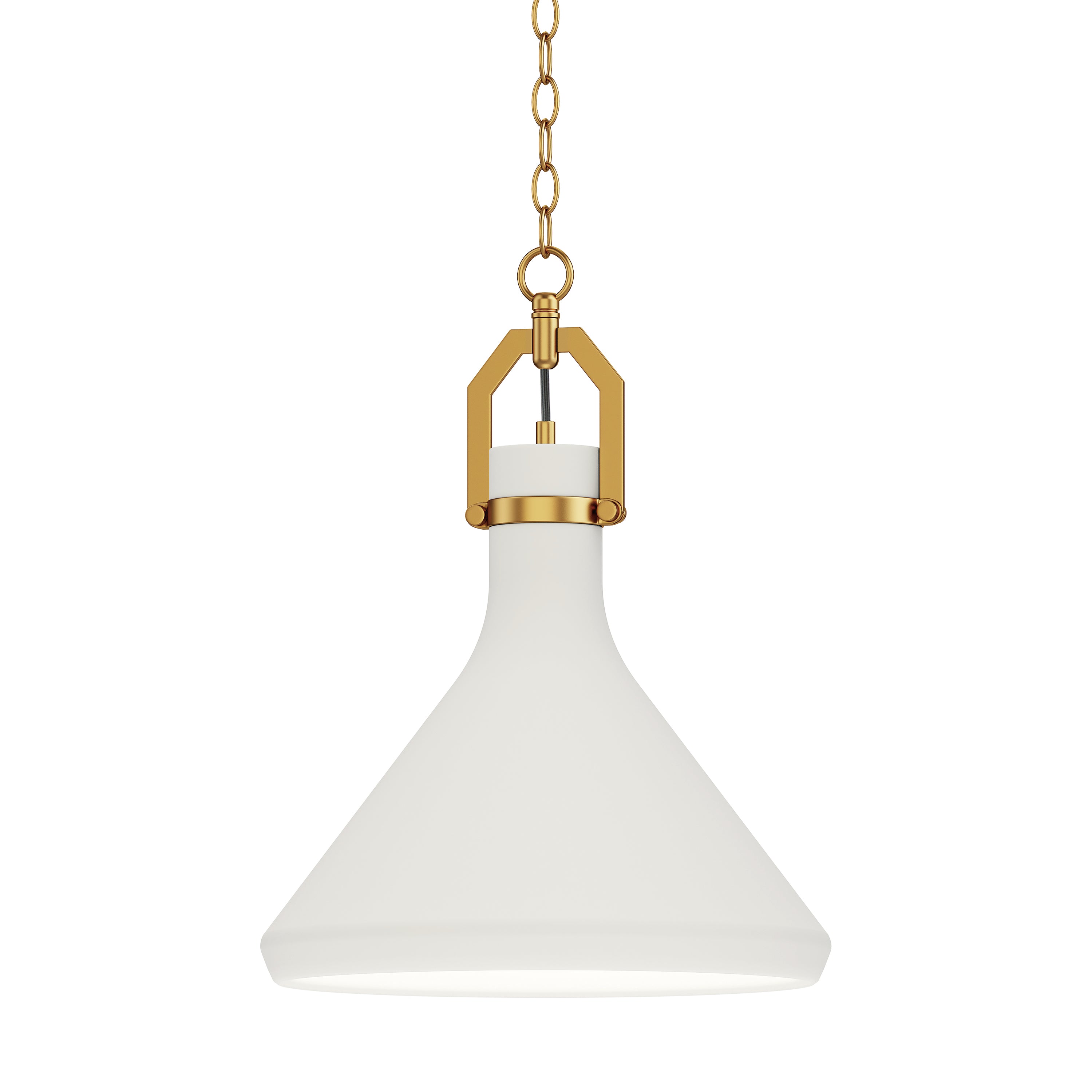 Lumi 13" White Plaster Pendant