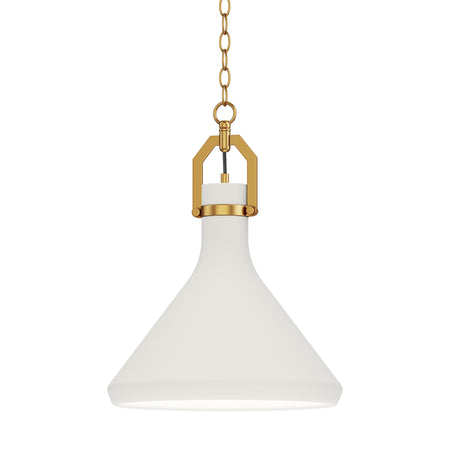 Lumi 13" White Plaster Pendant
