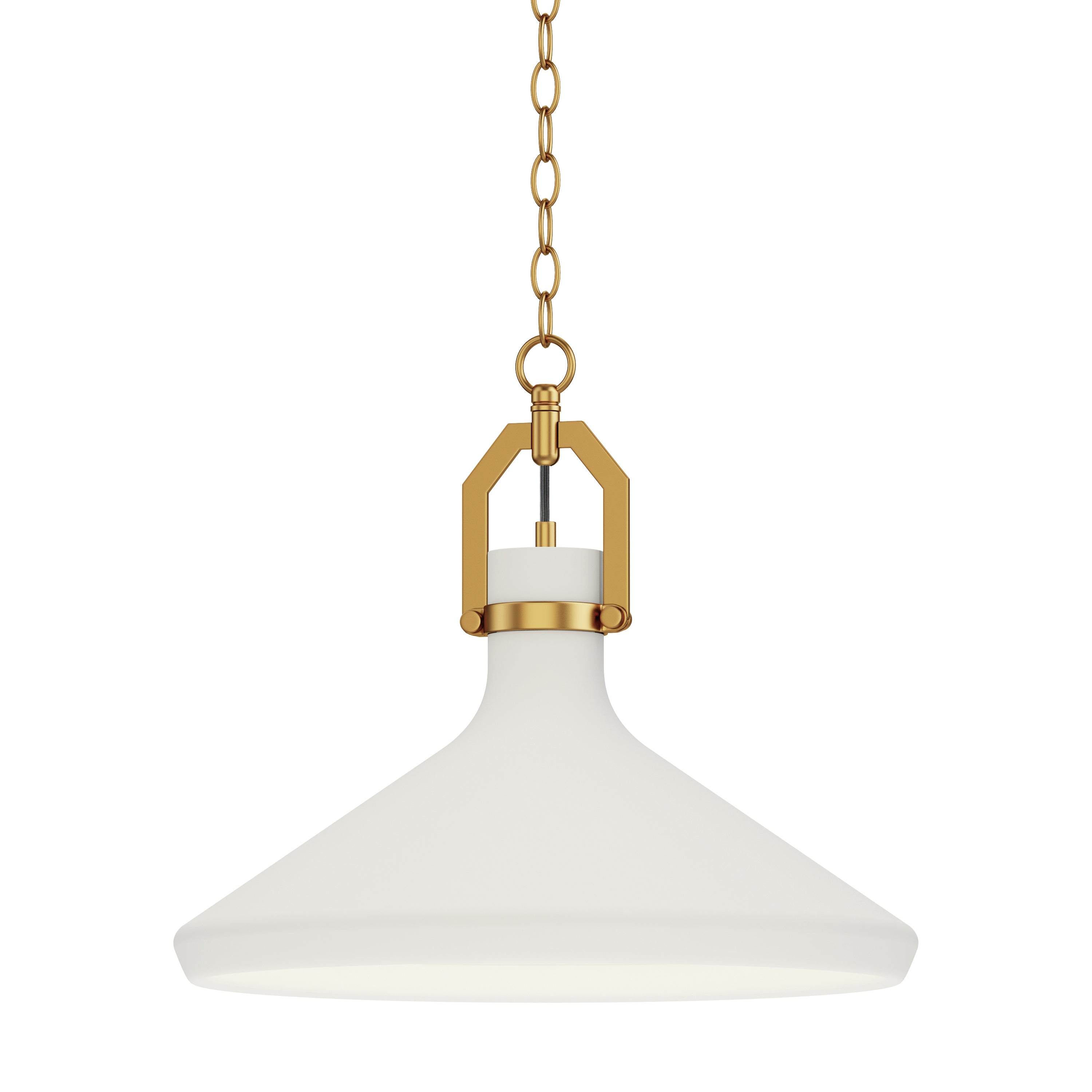 Lumi 16" White Plaster Pendant