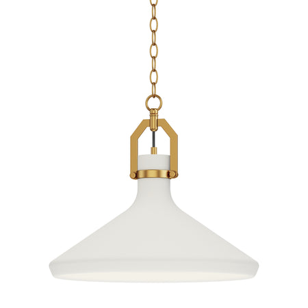 Lumi 16" White Plaster Pendant