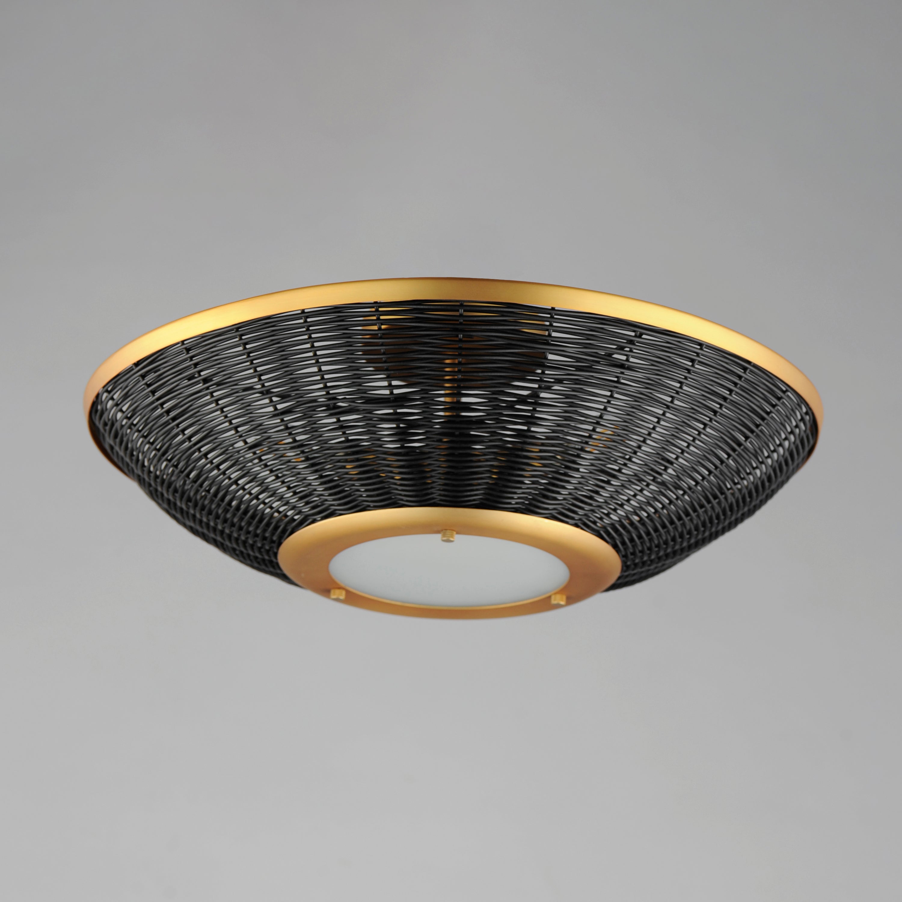 Rattan 20" Wall Sconce/Semi Flush Mount