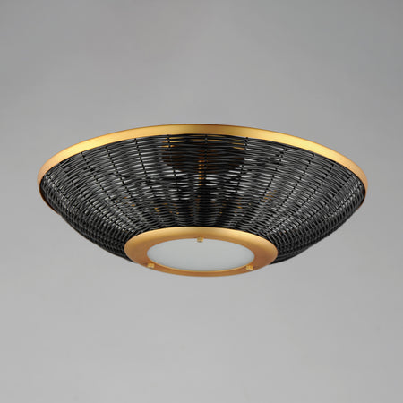 Rattan 20" Wall Sconce/Semi Flush Mount
