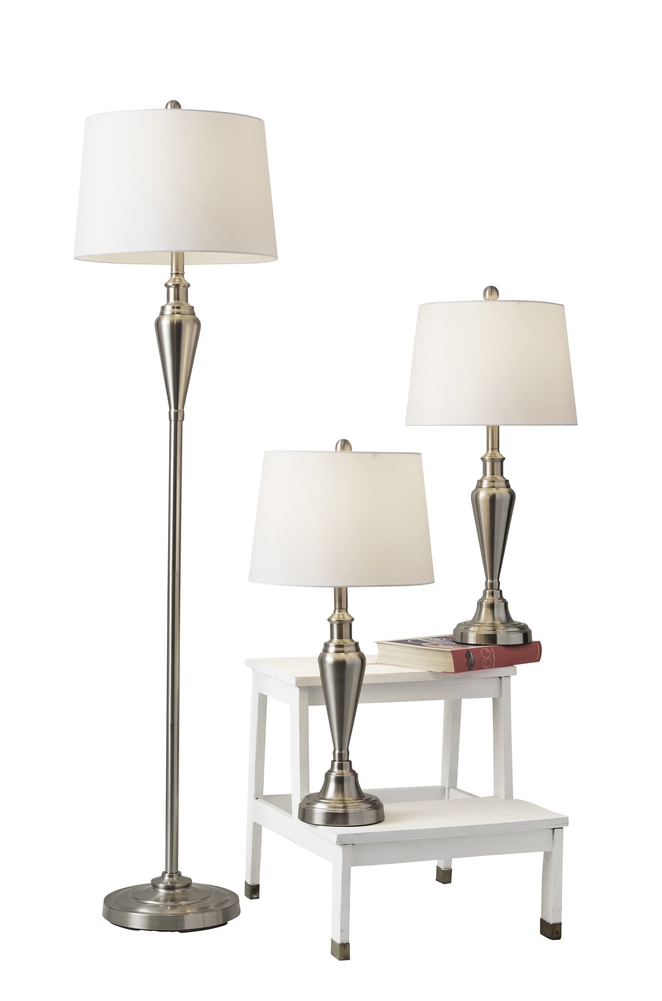 Glendale 3 Piece Floor and Table Lamp Set