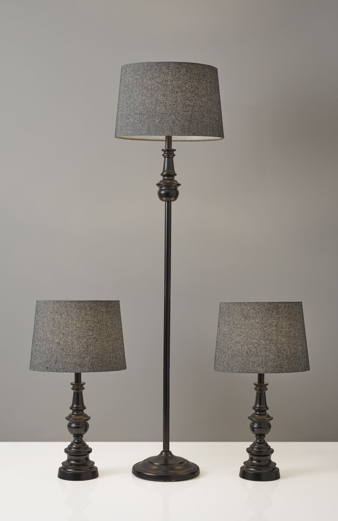 Chandler 3 Piece Floor and Table Lamp Set