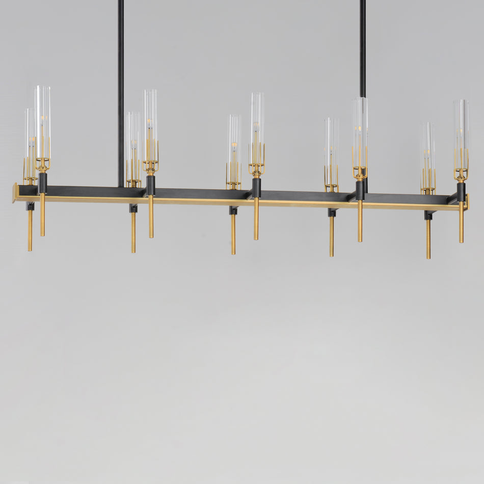 Flambeau 10-Light Linear LED Chandelier
