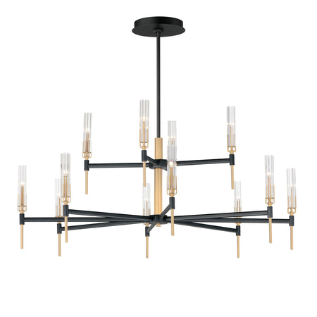 Flambeau 12-Light 2-Tier LED Chandelier
