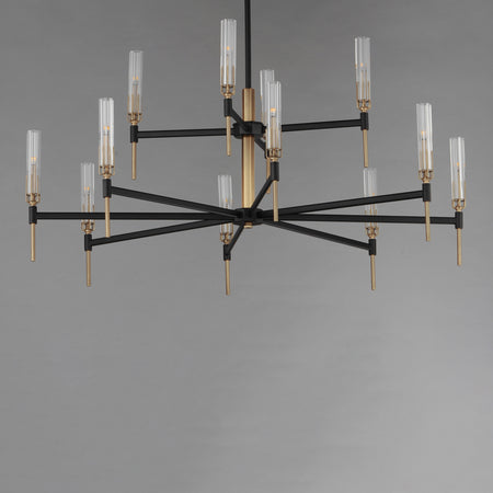 Flambeau 12-Light 2-Tier LED Chandelier