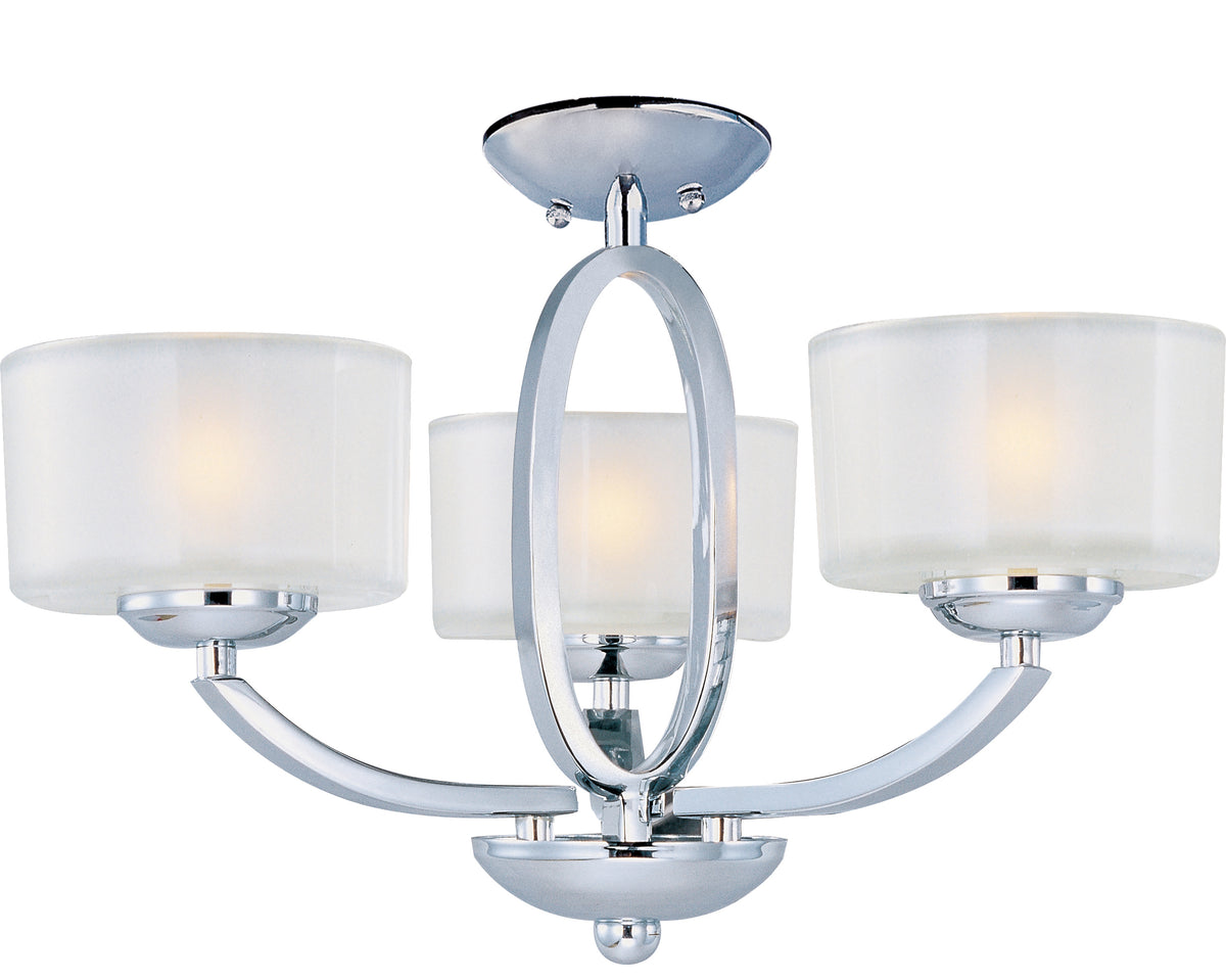 Elle 3-Light Semi-Flush Mount/Chandelier