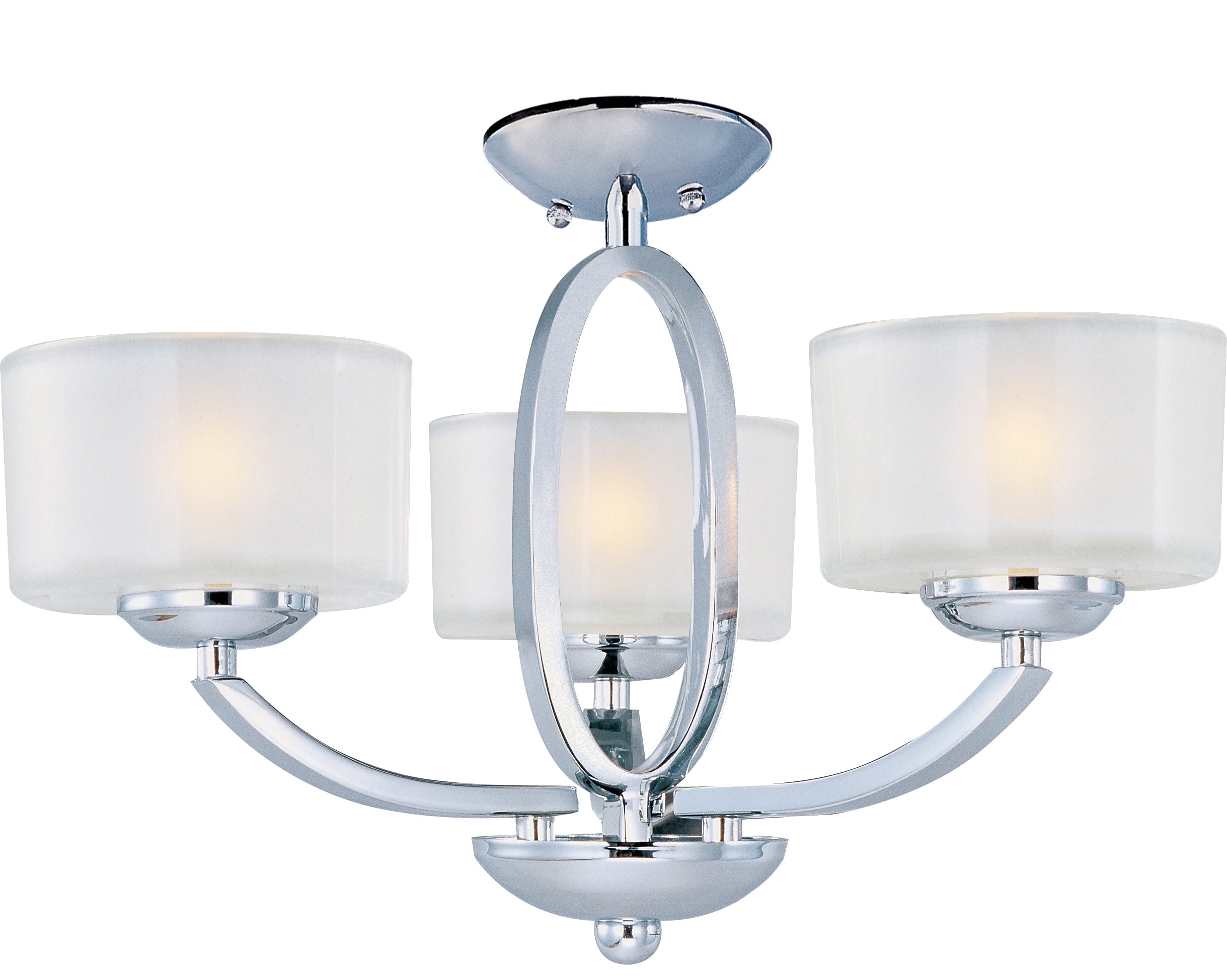 Elle 3-Light Semi-Flush Mount/Chandelier