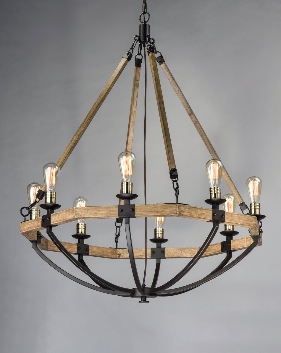 Lodge 8-Light Chandelier