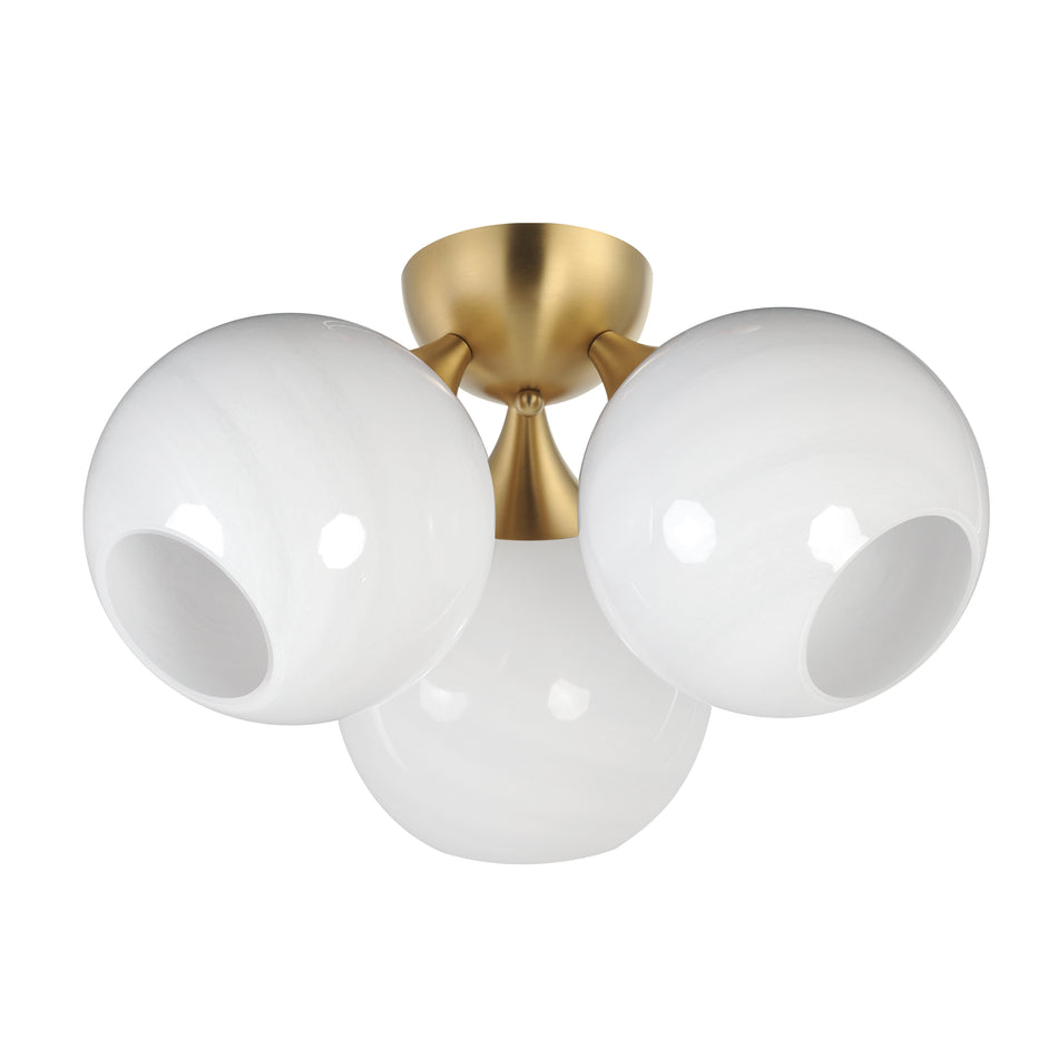 Neve 3-Light Semi Flush
