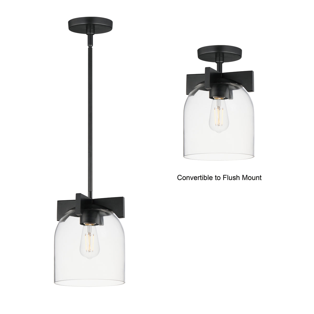 Scoop 1-Light Pendant/Flush Mount