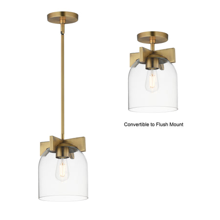 Scoop 1-Light Pendant/Flush Mount