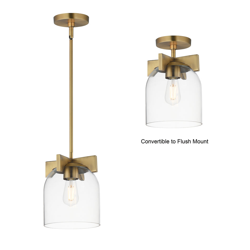 Scoop 1-Light Pendant/Flush Mount