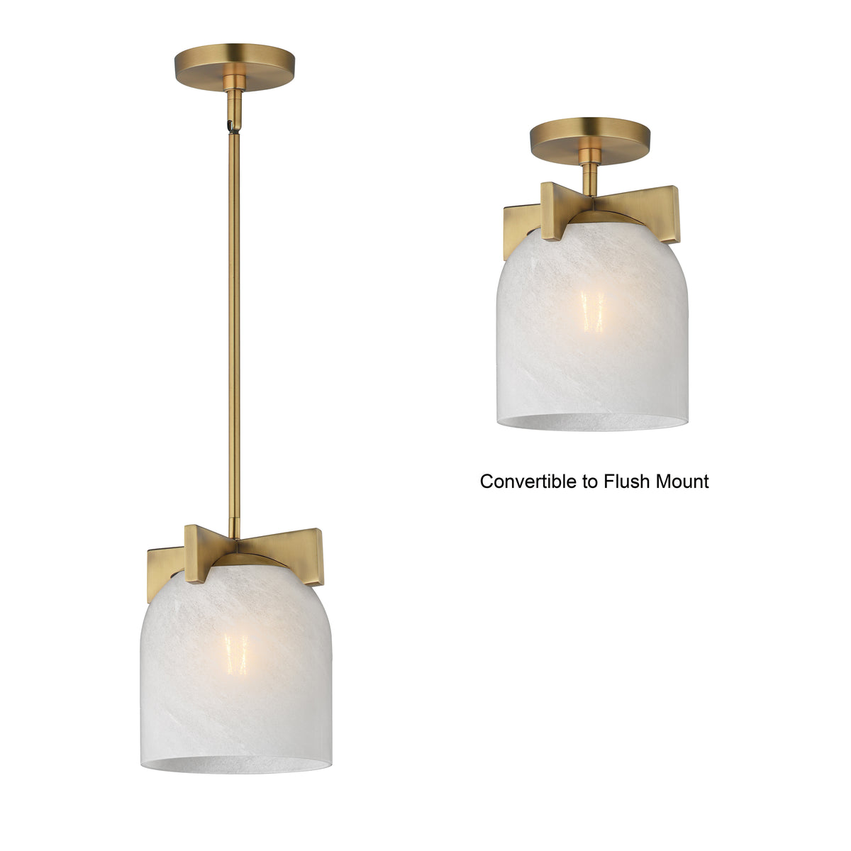 Scoop 1-Light Pendant/Flush Mount