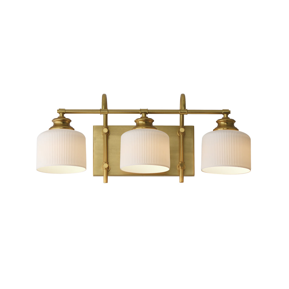 Bisque 3-Light Bath Vanity