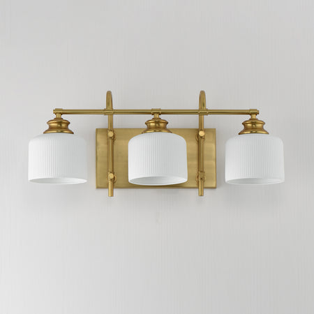 Bisque 3-Light Bath Vanity