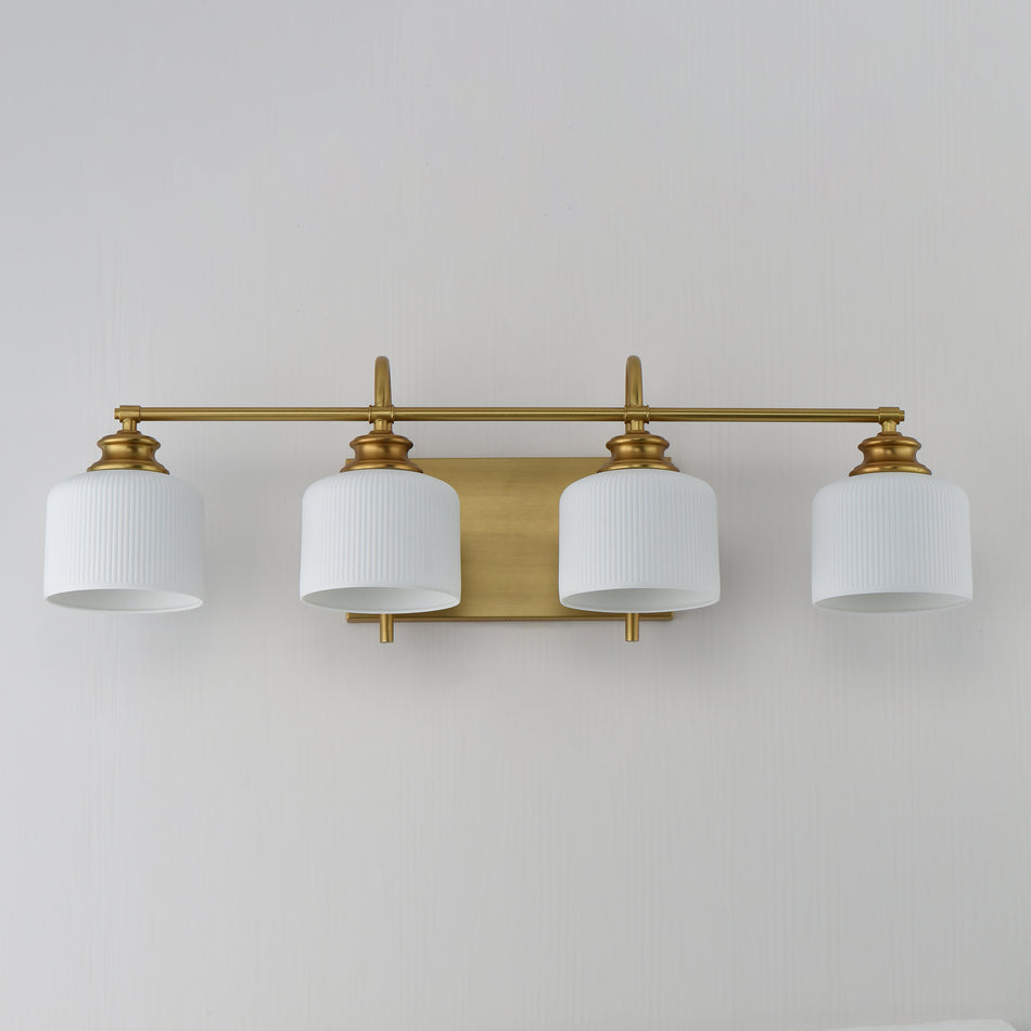 Bisque 4-Light Bath Vanity