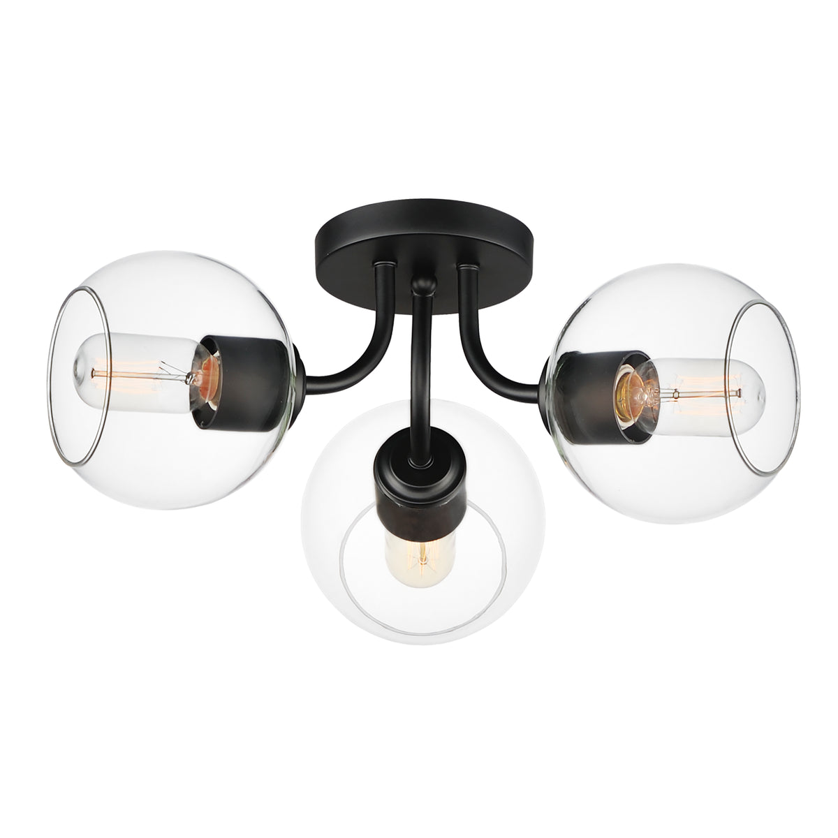 Knox 3-Light Semi-Flush Mount