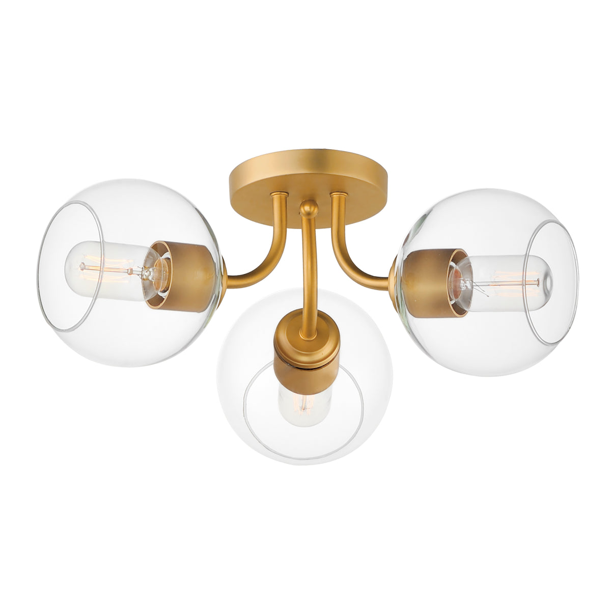Knox 3-Light Semi-Flush Mount