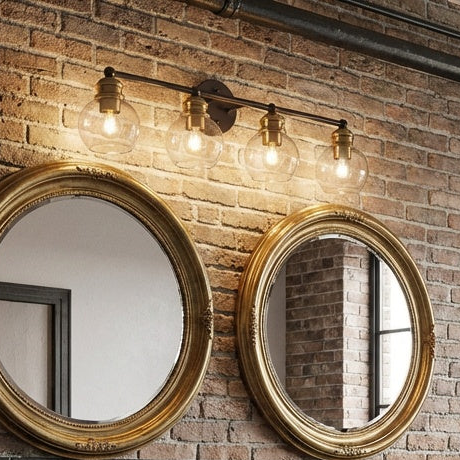 Polverini Warm Globe Bathroom Vanity Light