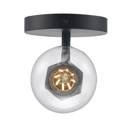 Bel Air Lighting 1-Light Wall Sconce Light Fixture in Black by TransGlobe