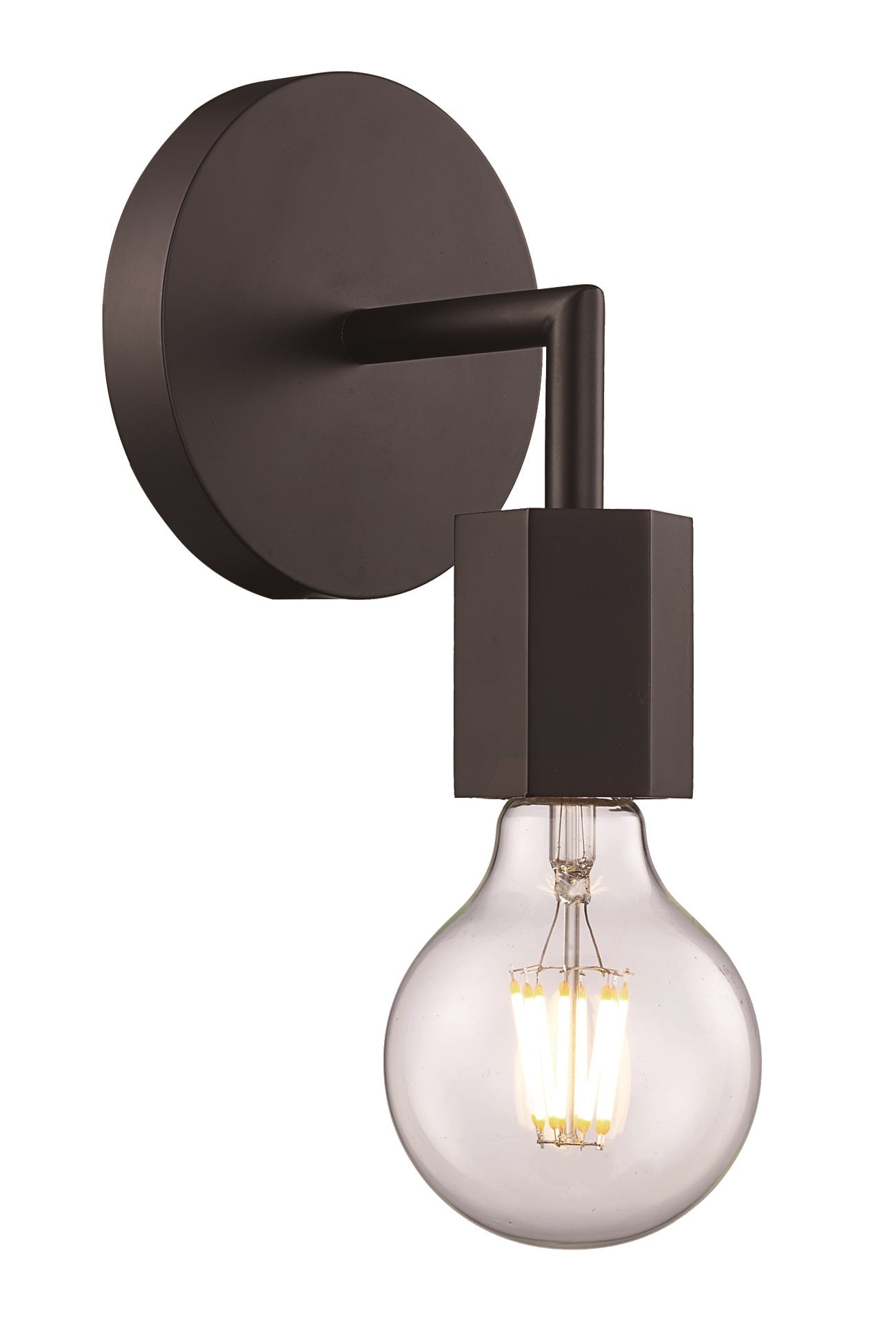 Bel Air Lighting 1-Light Wall Sconce Light Fixture in Black by TransGlobe