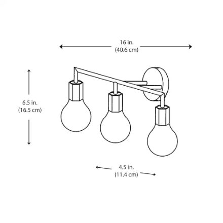 Placerville Bulb-Style Industrial 3-Light Vanity Light by TransGlobe