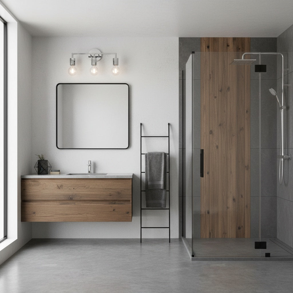 Placerville Bulb-Style Industrial 3-Light Vanity Light