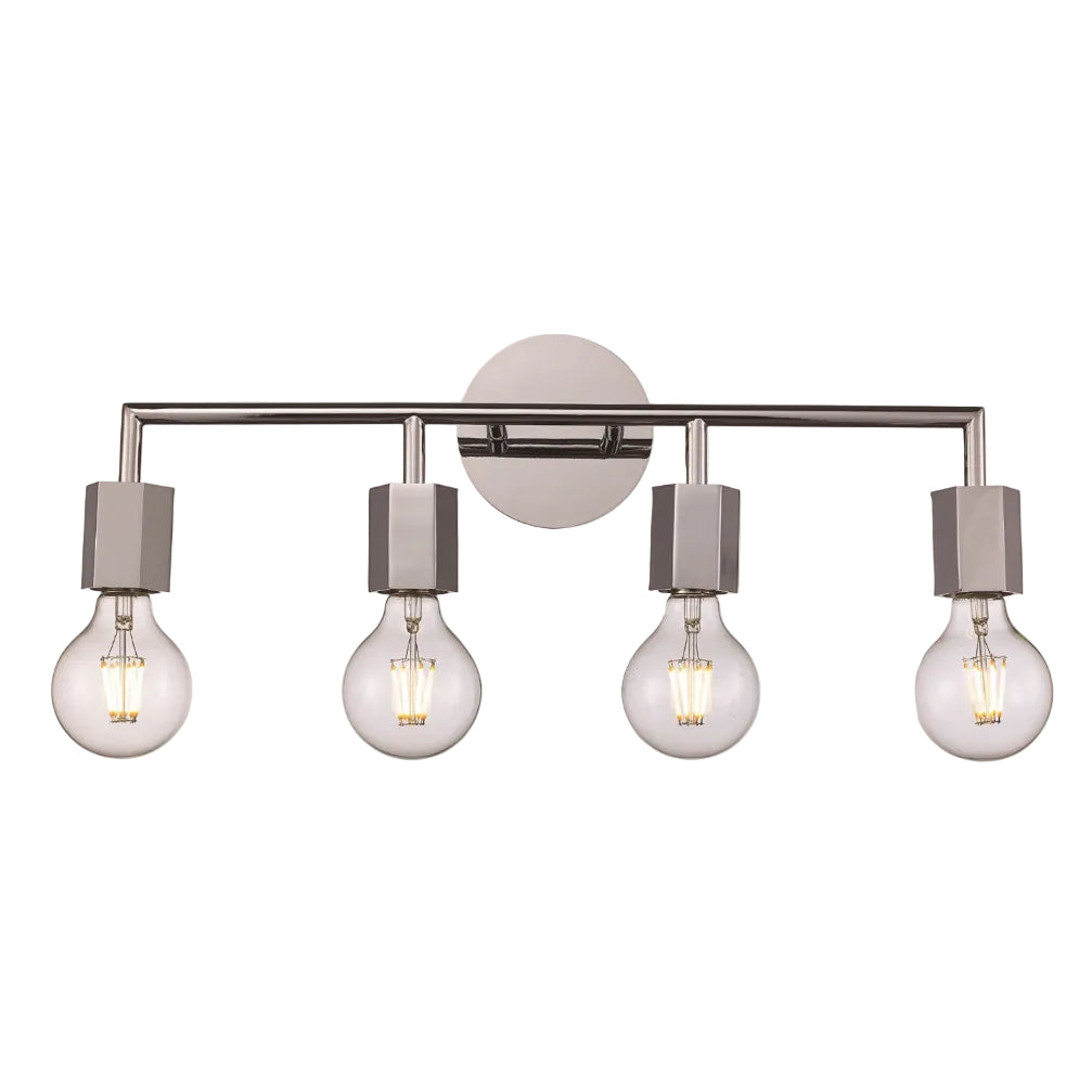 Placerville Bulb-Style Industrial 4-Light Vanity Light by TransGlobe