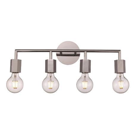Placerville Bulb-Style Industrial 4-Light Vanity Light by TransGlobe