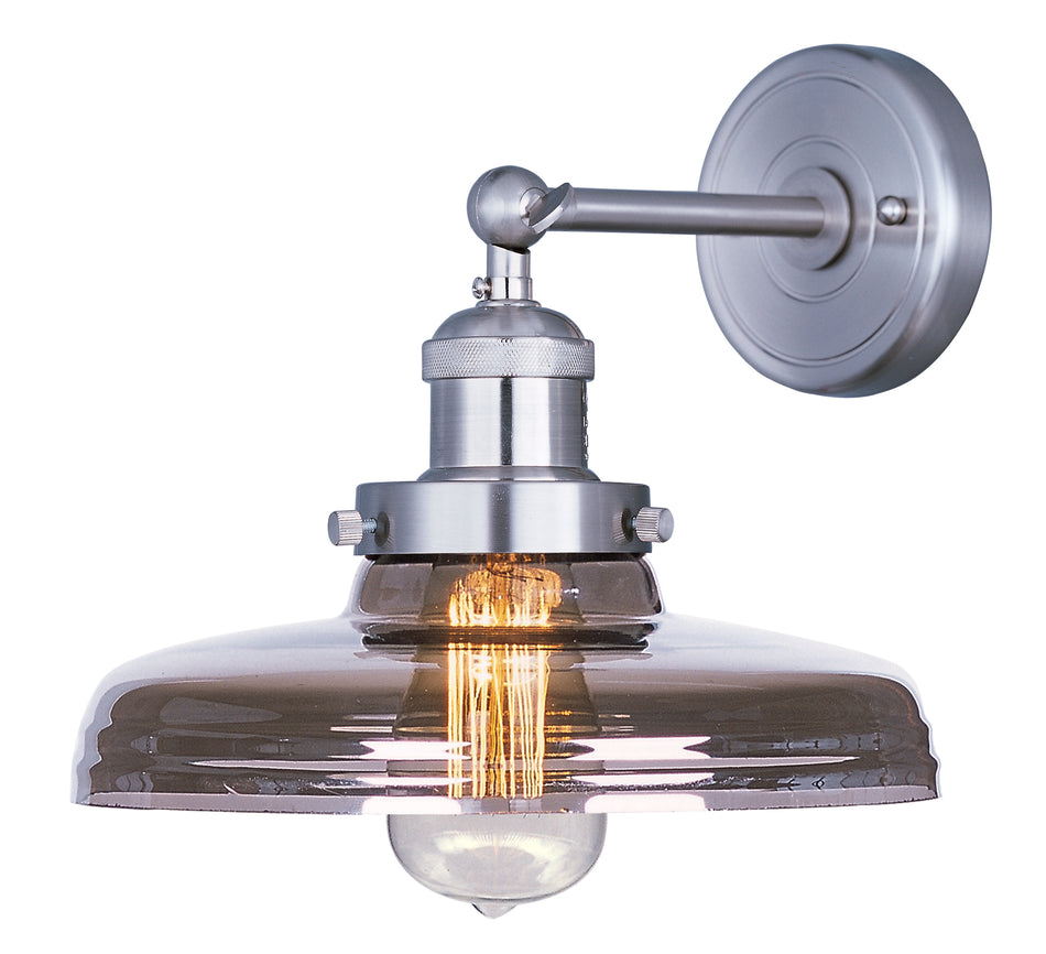 Mini Hi-Bay 1-Light Wall Sconce W/Bulb