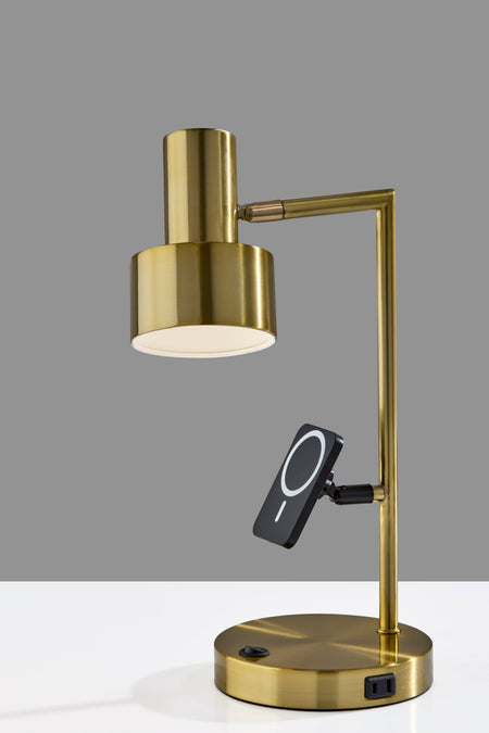 Rowe Supercharger Desk- Antique Brass