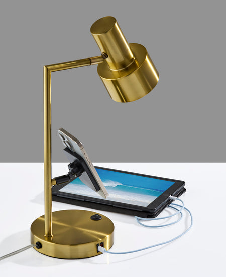 Rowe Supercharger Desk- Antique Brass