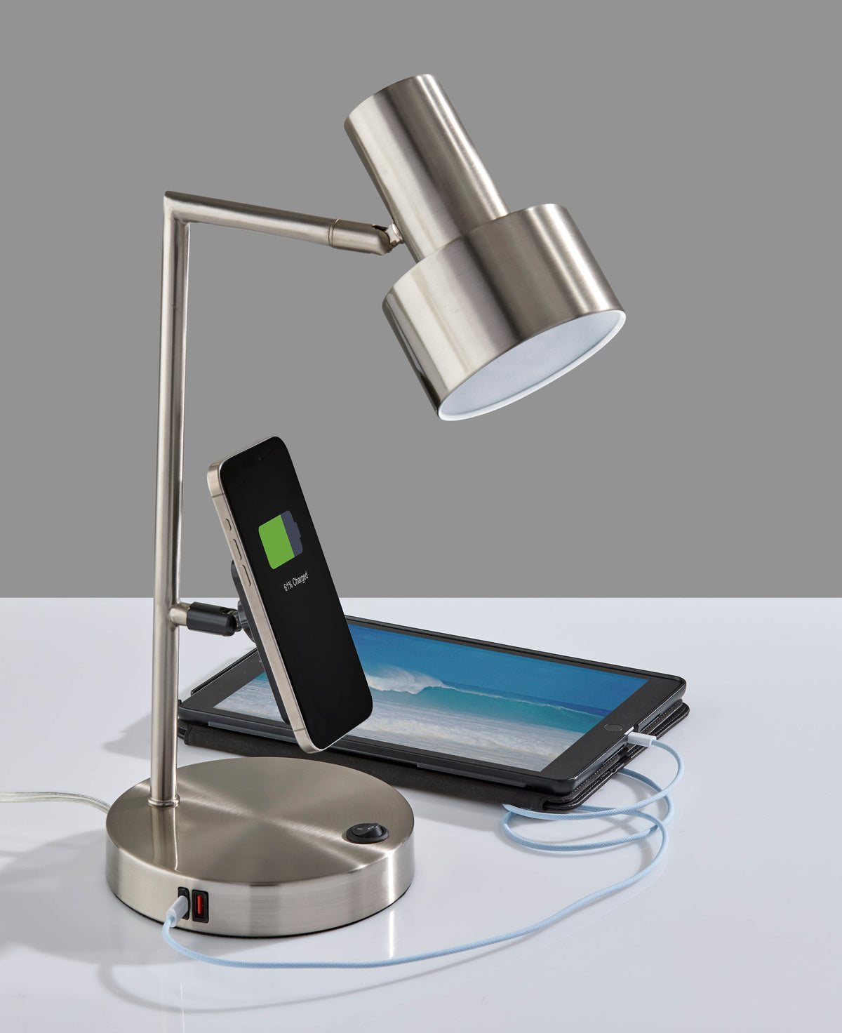 Rowe Supercharger Desk Lamp- Steel
