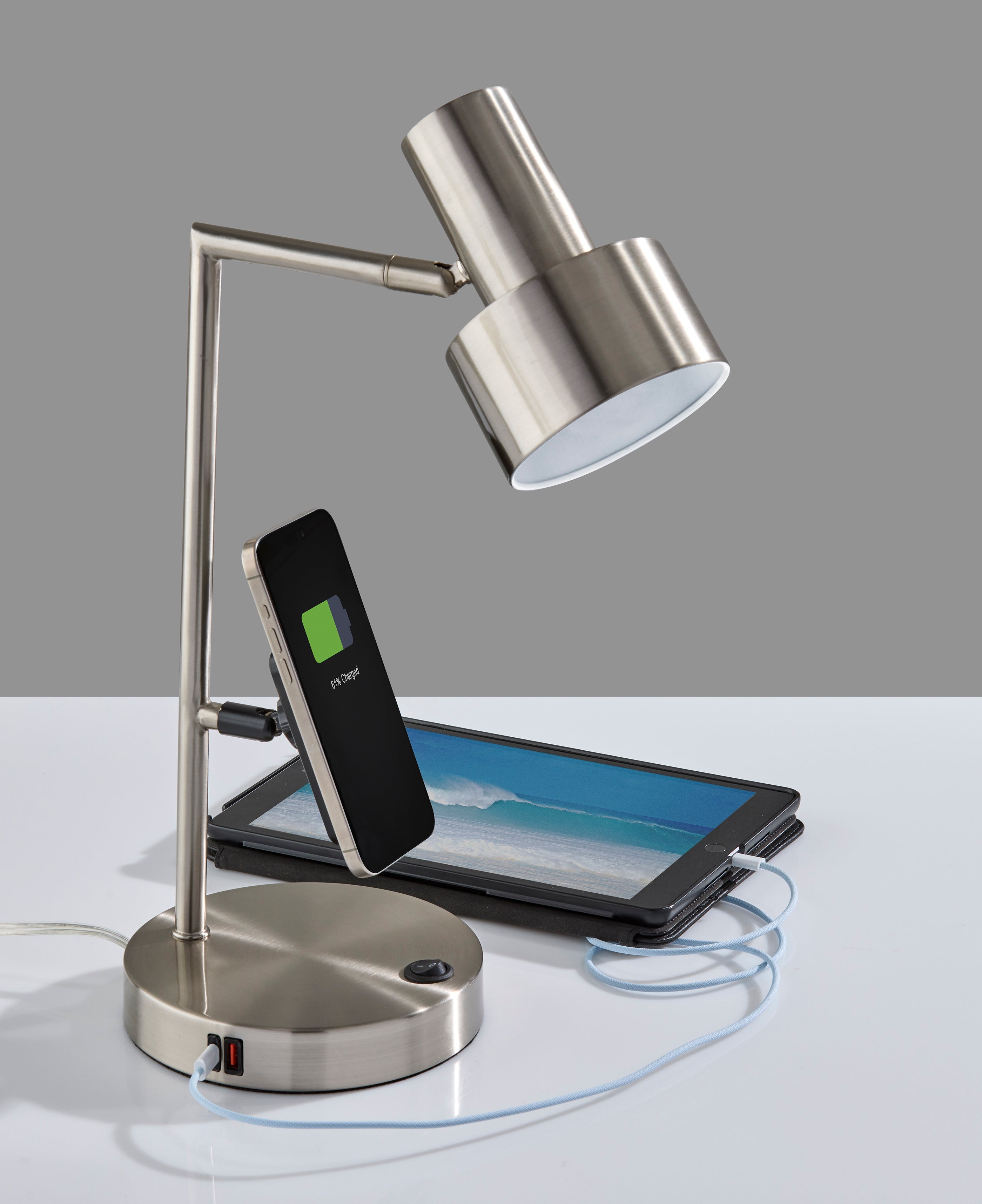 Rowe Supercharger Desk Lamp- Steel