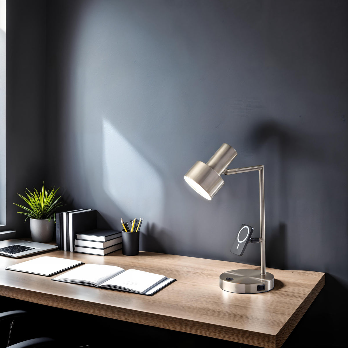 Rowe Supercharger Desk Lamp- Steel