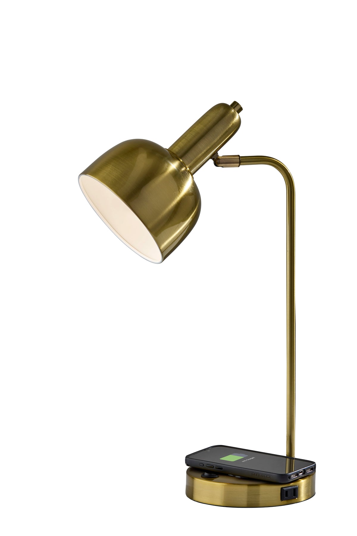 Rico Supercharger Desk Lamp- Antique Brass