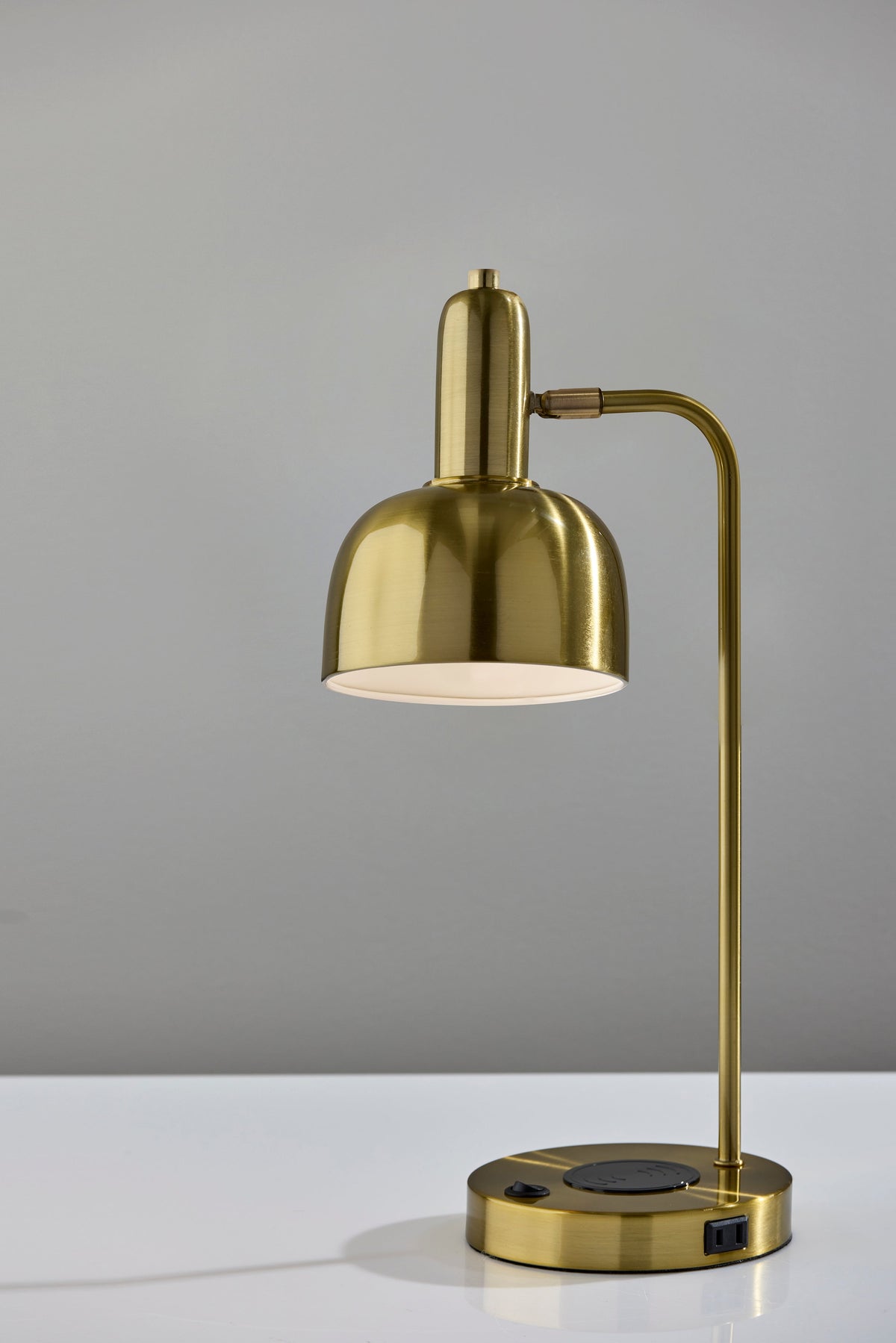 Rico Supercharger Desk Lamp- Antique Brass