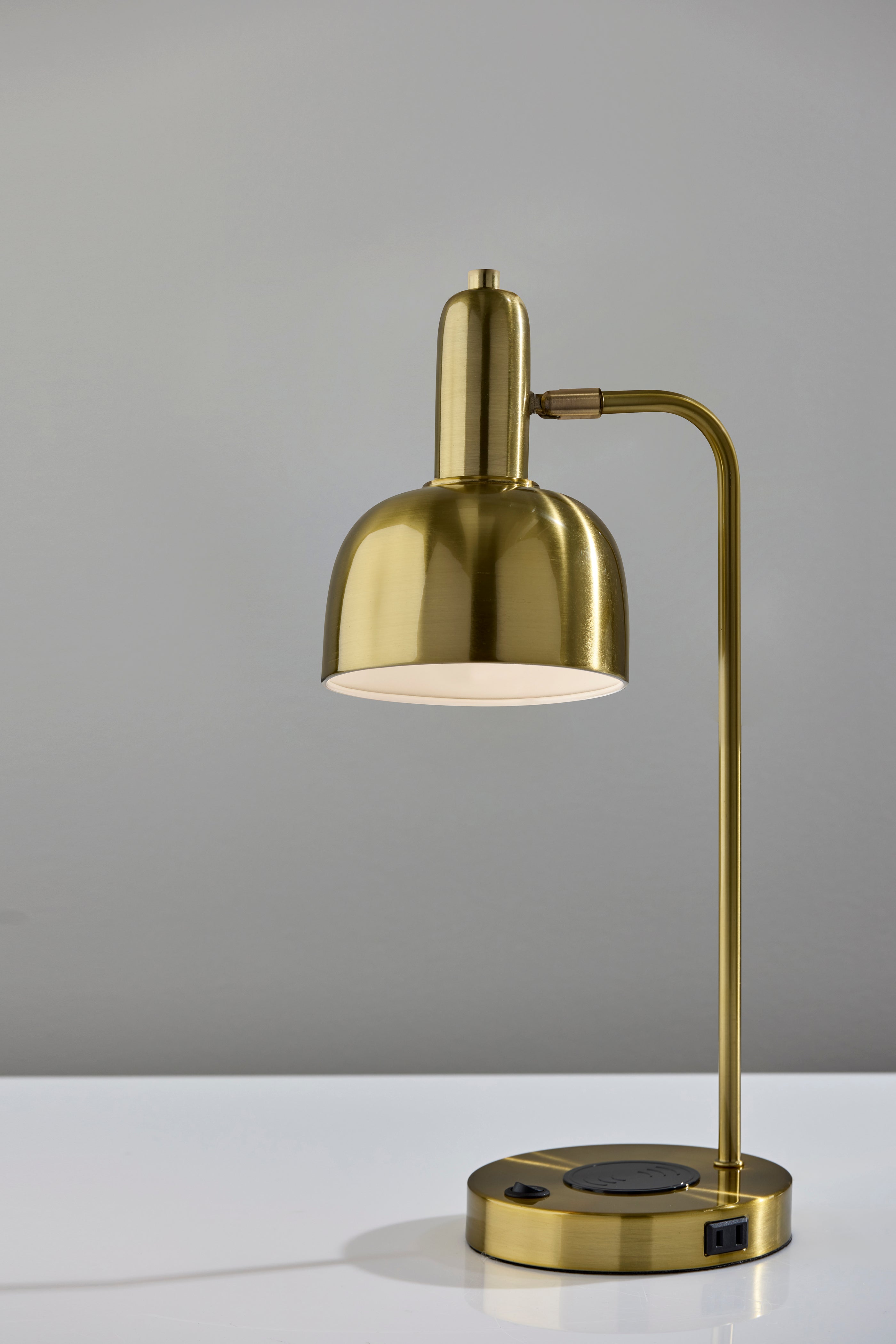 Rico Supercharger Desk Lamp- Antique Brass