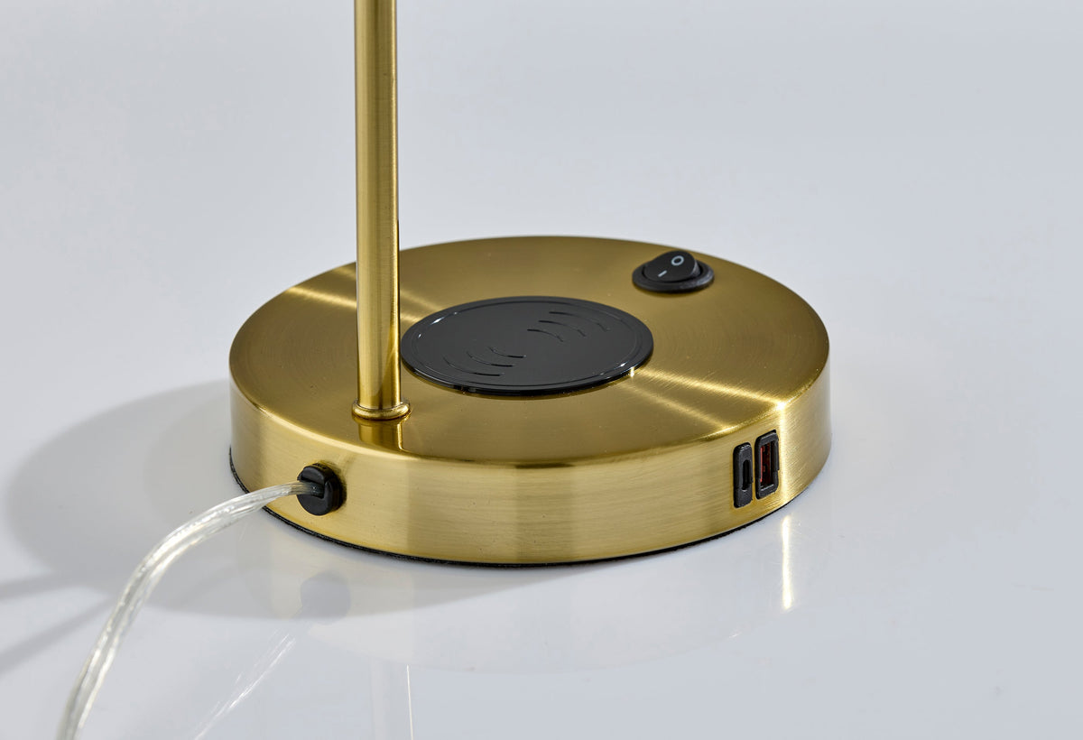 Rico Supercharger Desk Lamp- Antique Brass