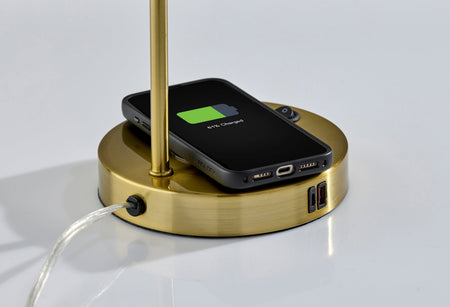 Rico Supercharger Desk Lamp- Antique Brass