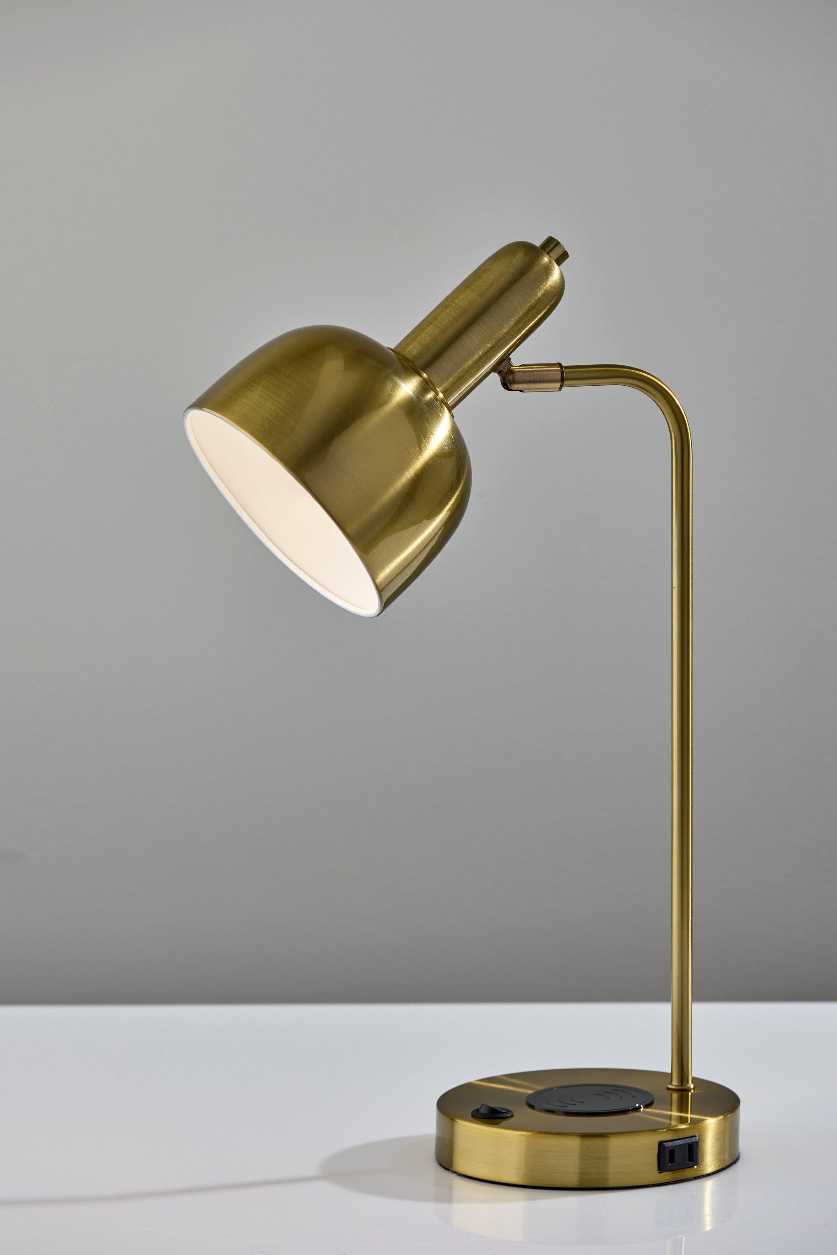 Rico Supercharger Desk Lamp- Antique Brass